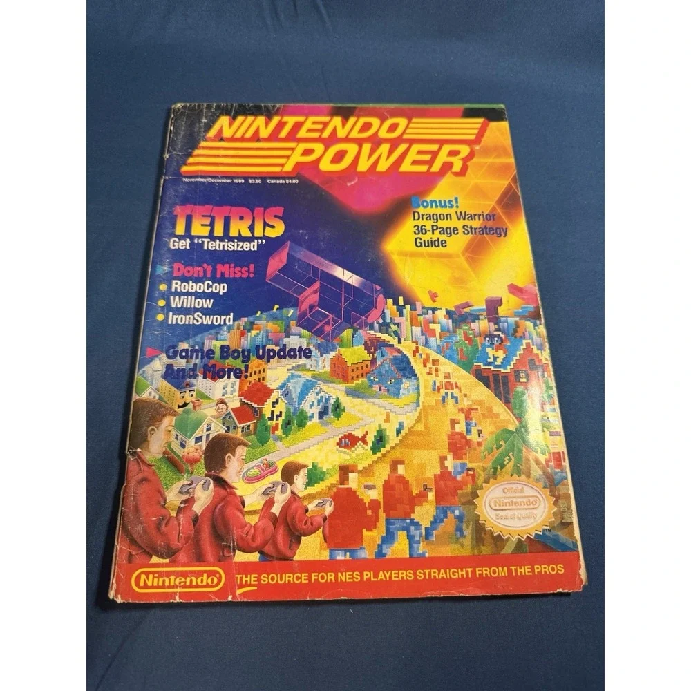 NINTENDO POWER Magazine November/December 1989 TETRIS No Poster